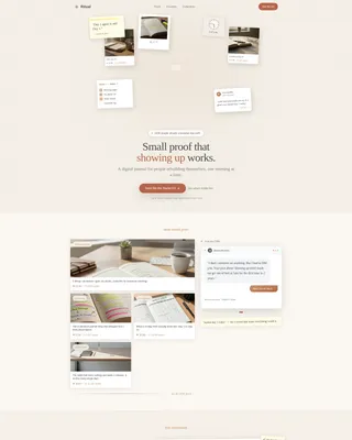 Habit Building Instagram Creator Landing Page Template