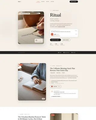 Habit Building Podcast Landing Page Template