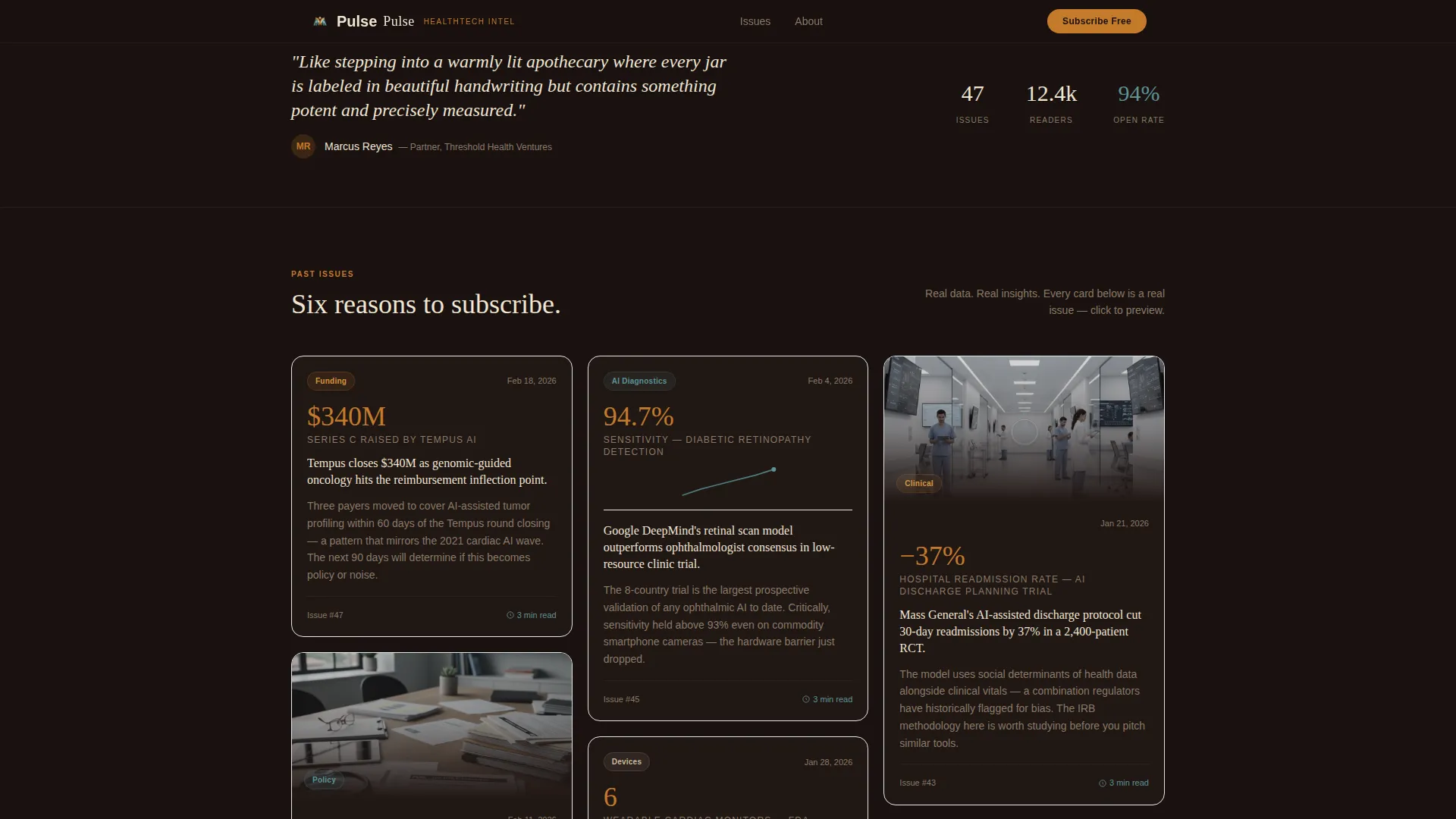 Performancedriven Data Landing Page Template