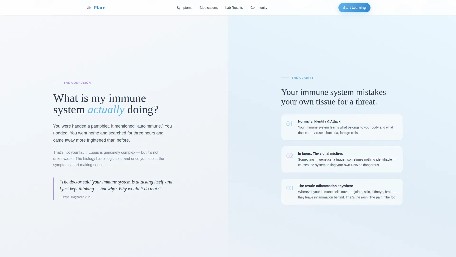 Lupus Care Education Website Template