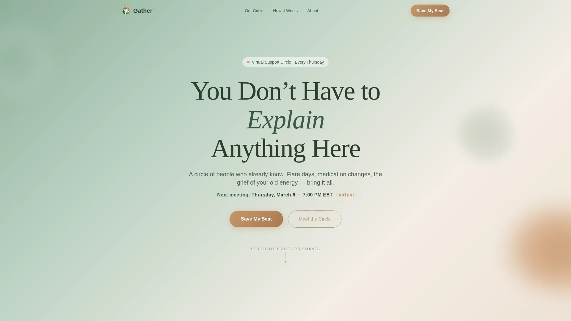 Lupus Support Group Landing Page Template