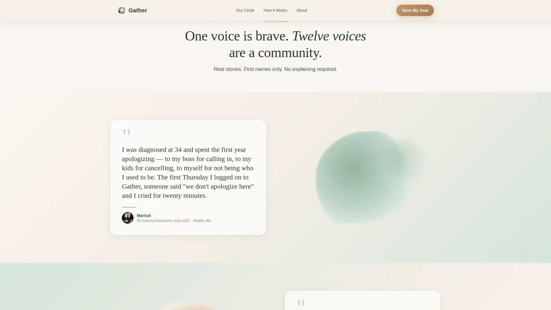 Lupus Support Group Landing Page Template