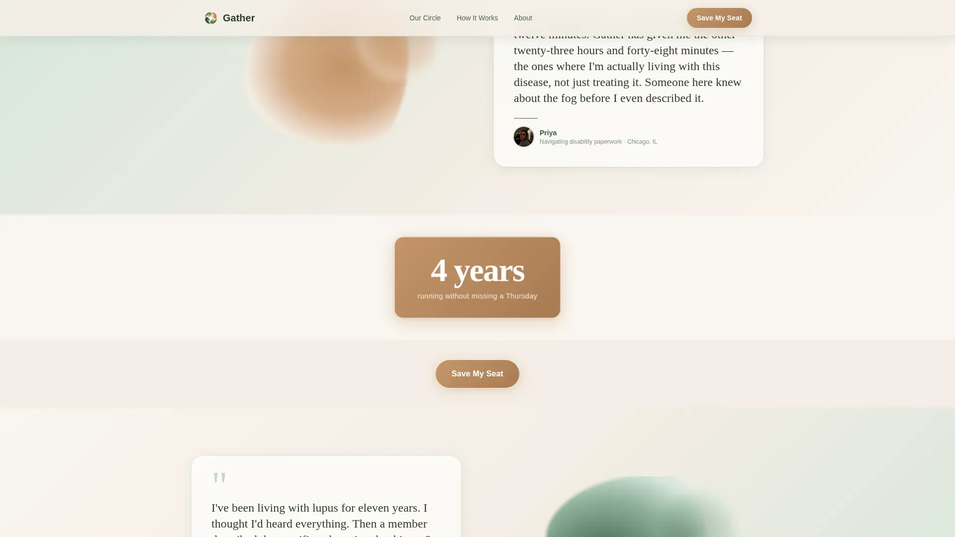 Lupus Support Group Landing Page Template