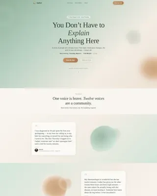 Lupus Support Group Landing Page Template