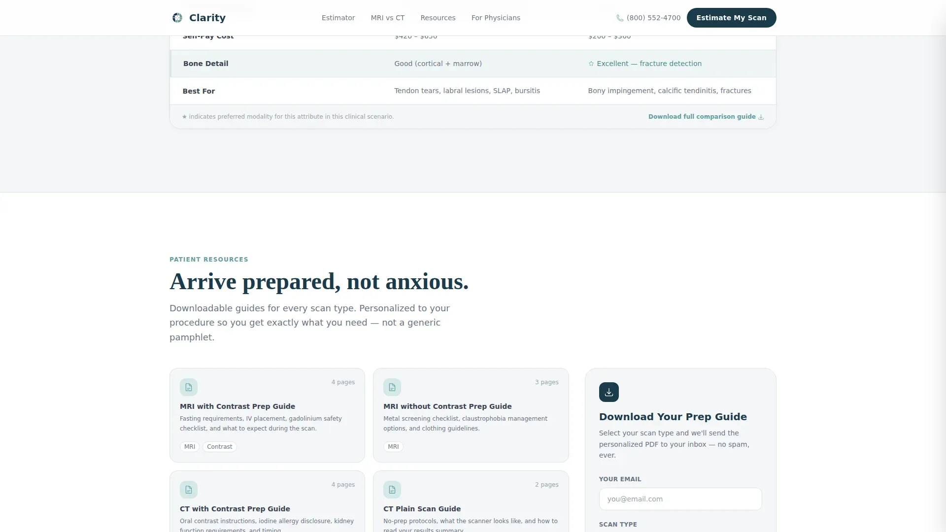 Diagnostic Lab & Imaging Cost Calculator Website Template