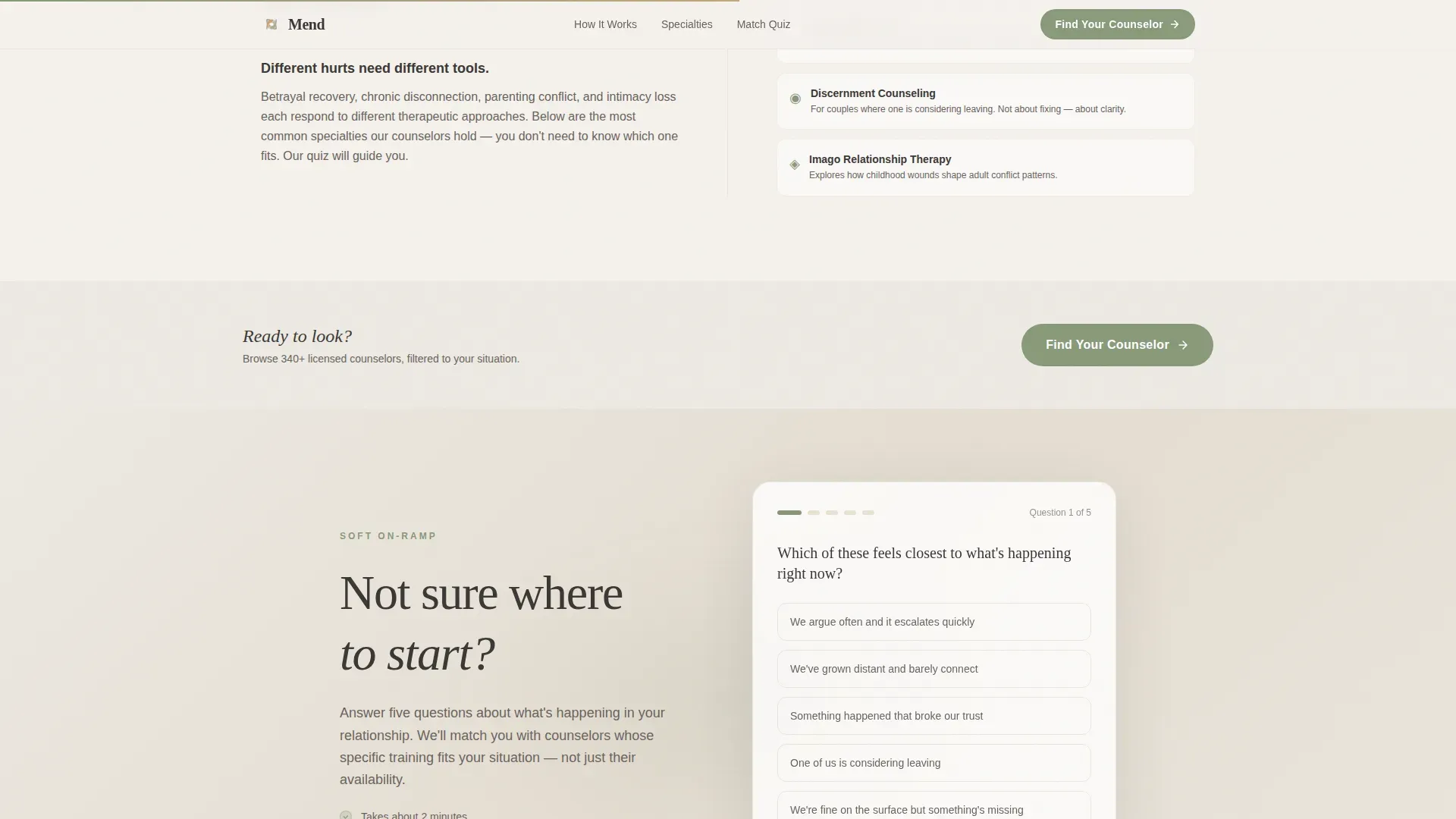 Marriage Counselor FAQ Website Template