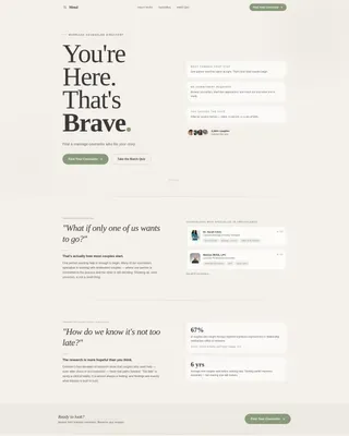 Marriage Counselor FAQ Website Template