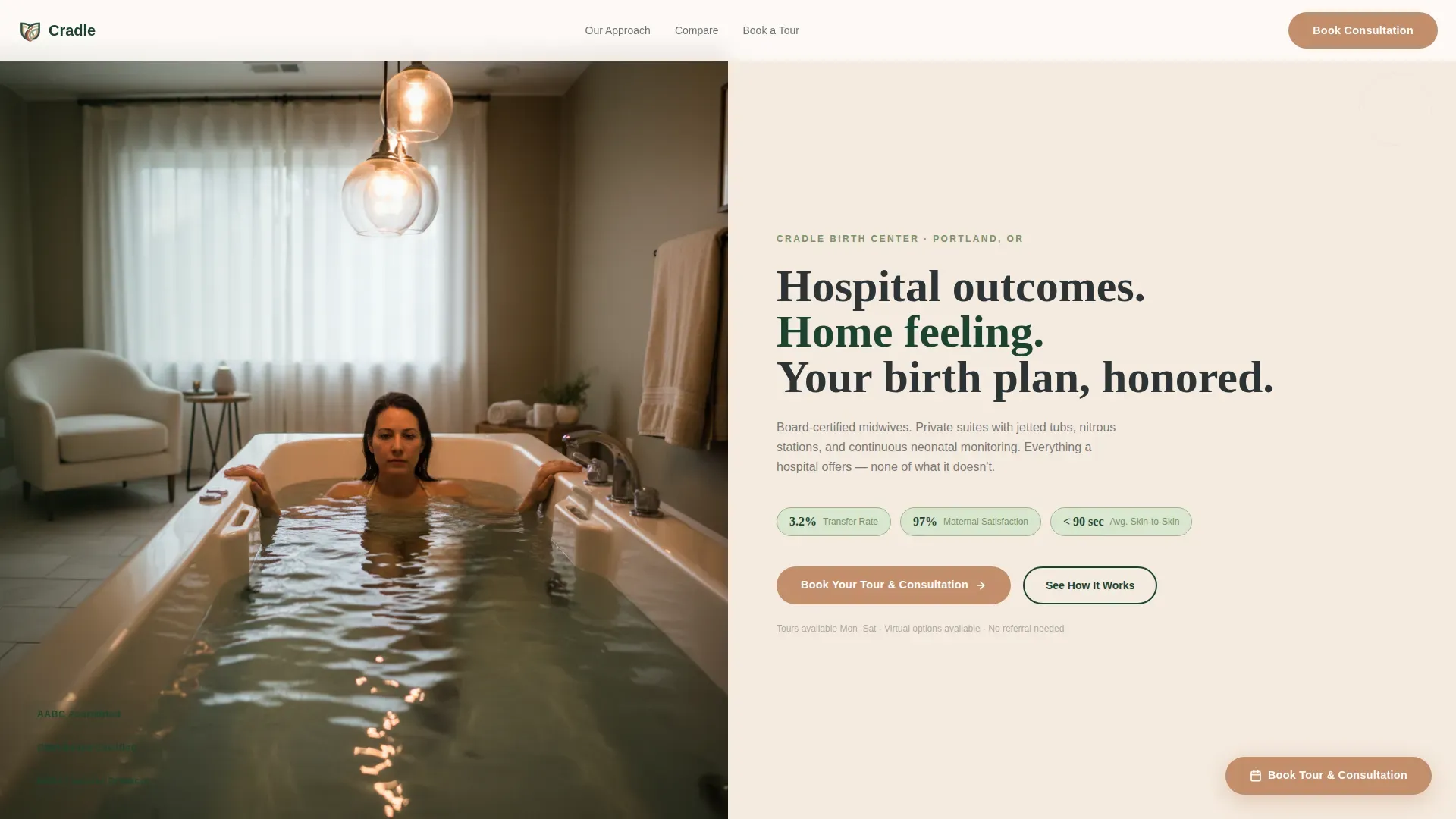 Women's Health & OB-GYN Specialist Booking Website Template