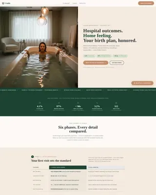 Women's Health & OB-GYN Specialist Booking Website Template