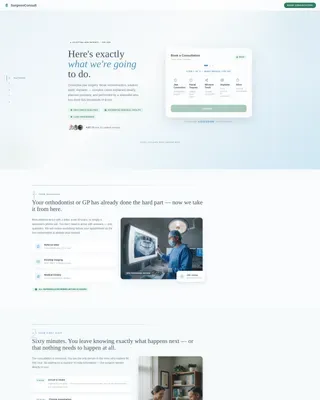 Maxillofacial Surgeon Specialist Booking Website Template