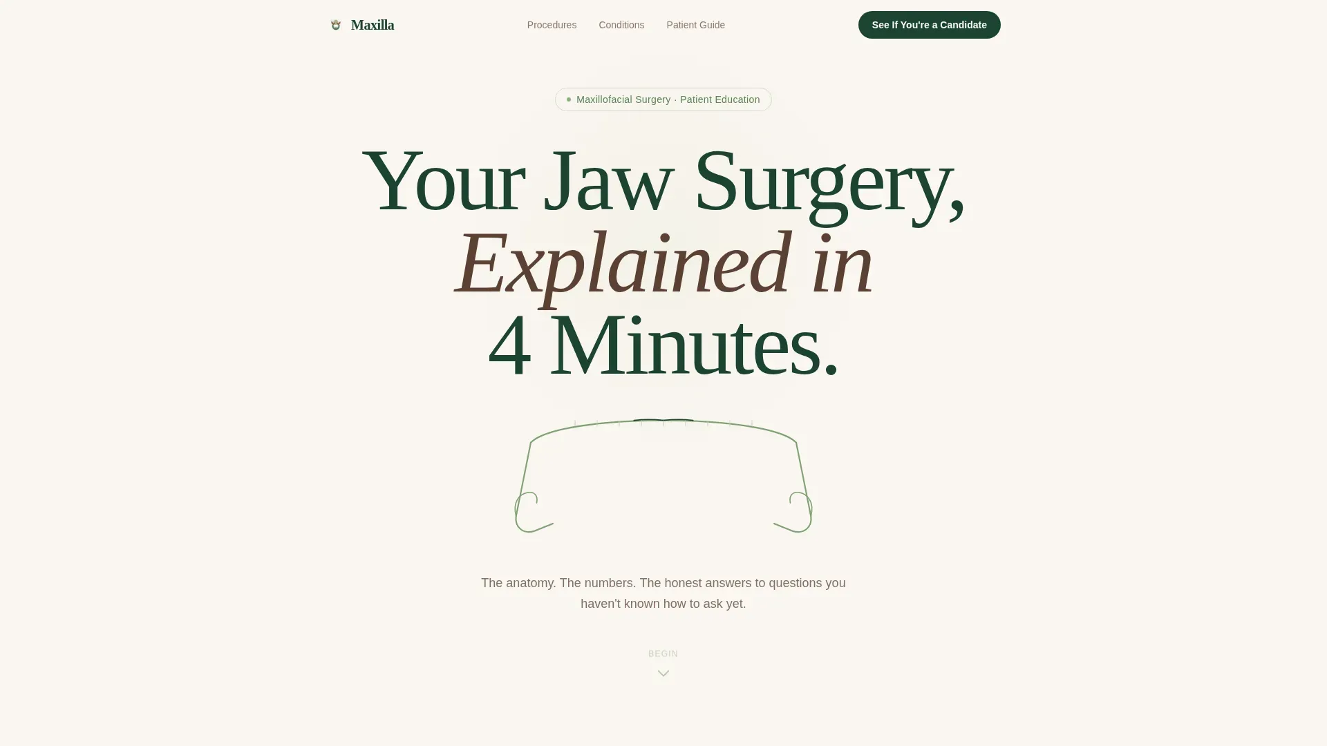 Maxillofacial Surgeon Booking Website Template