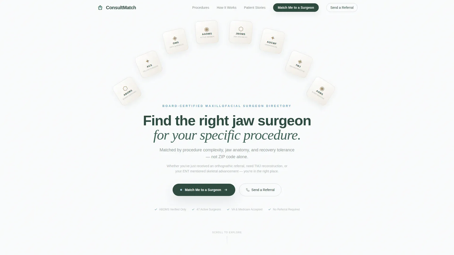 Maxillofacial Surgeon Directory Website Template