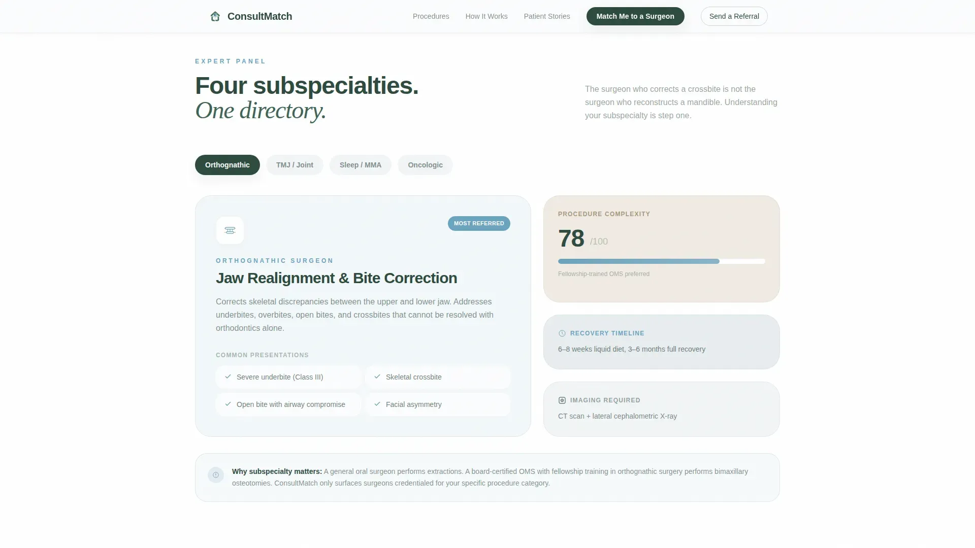 Maxillofacial Surgeon Directory Website Template