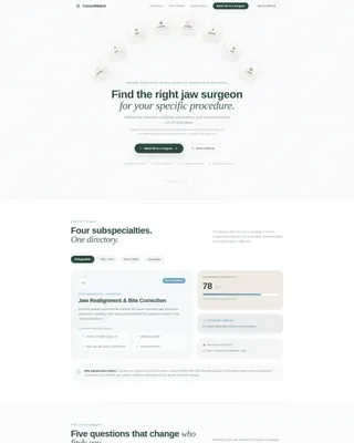 Maxillofacial Surgeon Directory Website Template