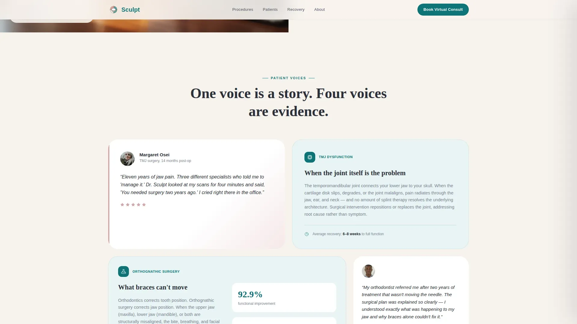 Maxillofacial Surgeon Advanced Booking Website Template
