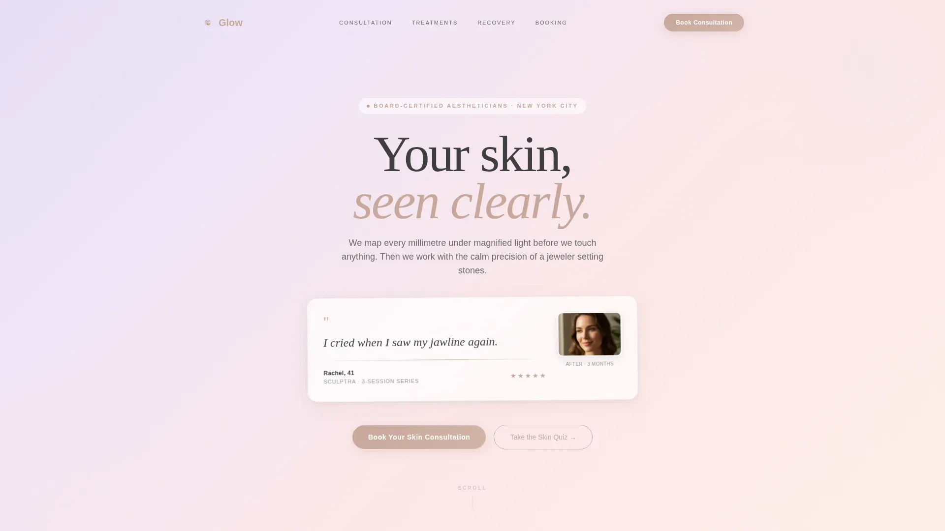 Dermatology & Skin Clinic Booking Website Template