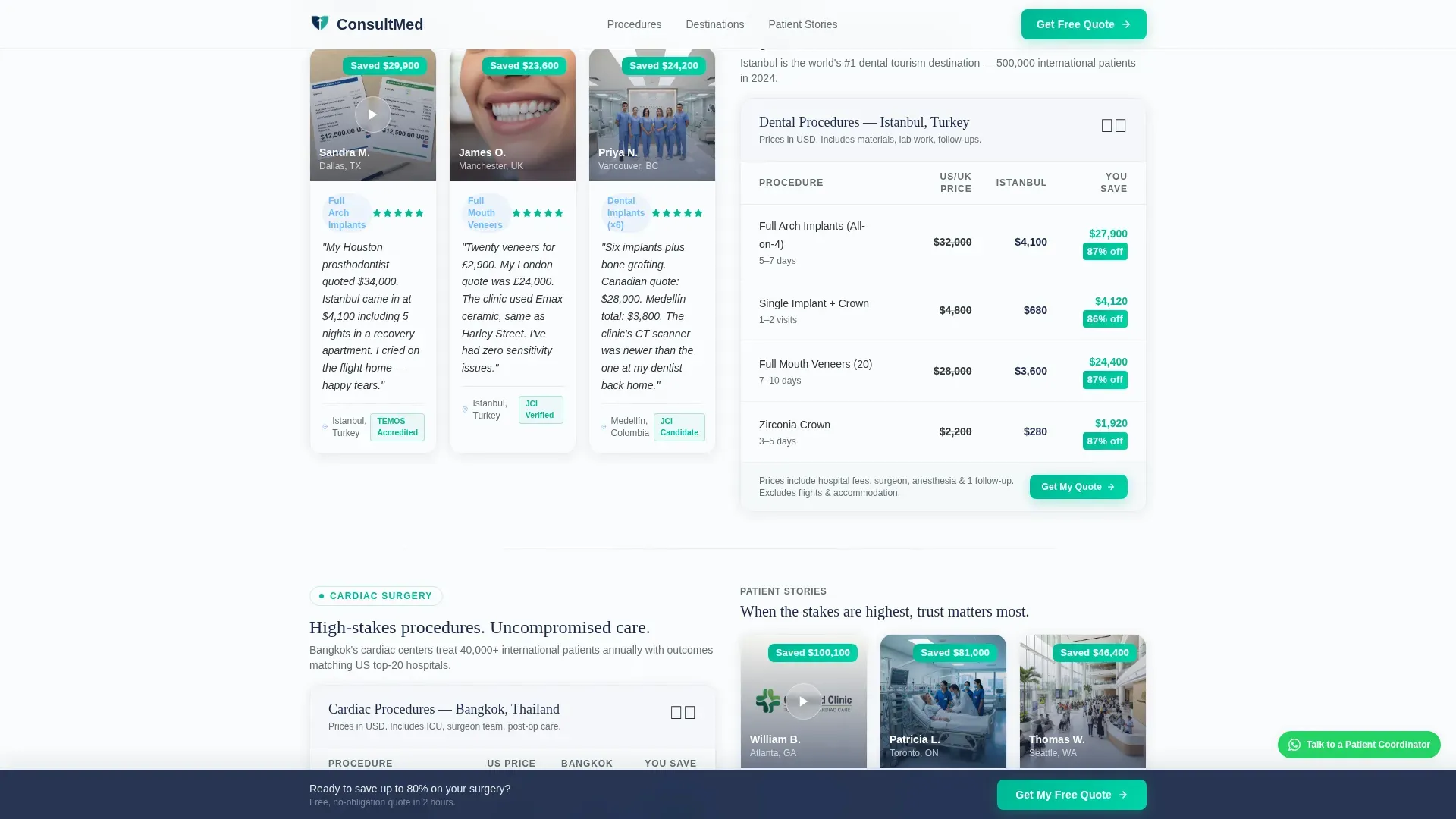 Medical Tourism Landing Page Template