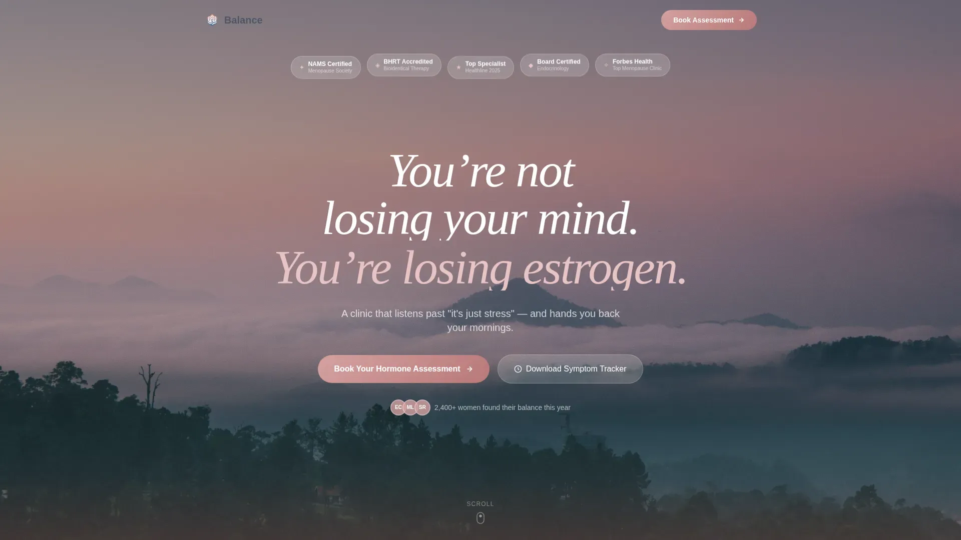 Women's Health & OB-GYN Booking Website Template