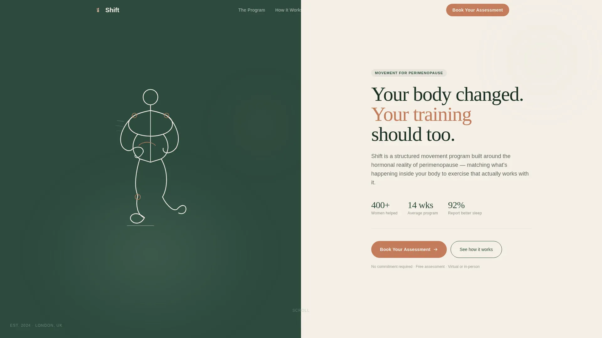 Menopause Care Booking Website Template