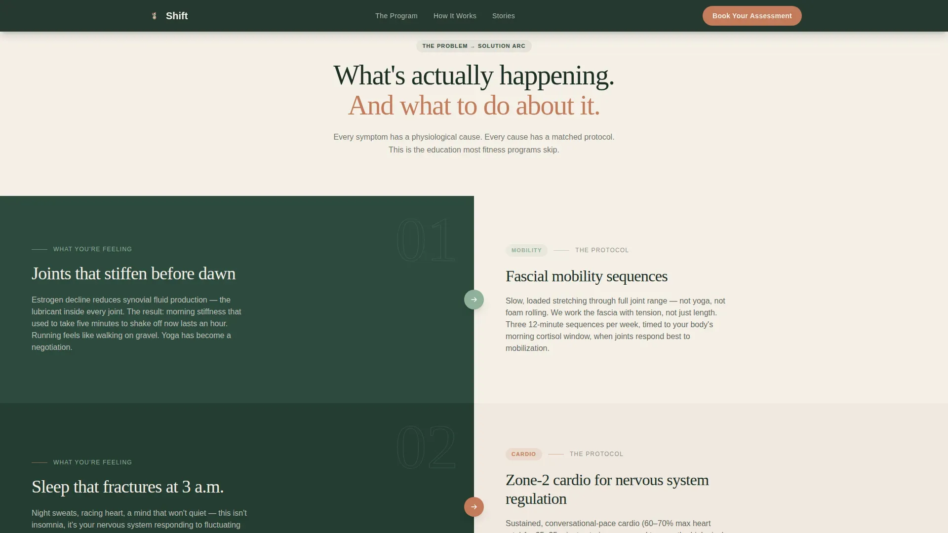 Menopause Care Booking Website Template