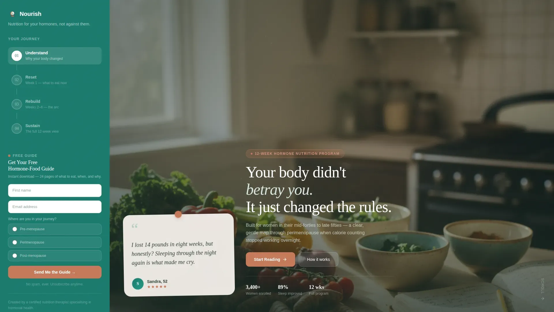 Menopause Care Professional Website Template