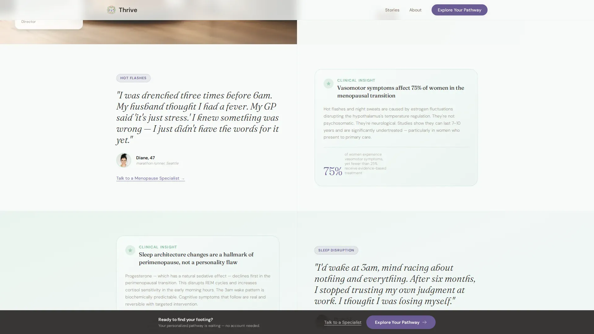 Menopause Care Reviews Website Template