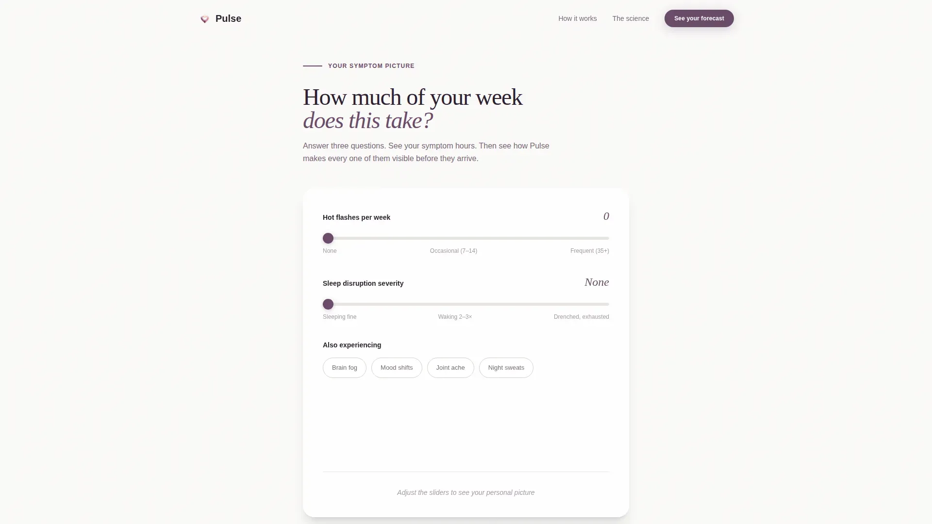 Menopause Care Cost Calculator Website Template