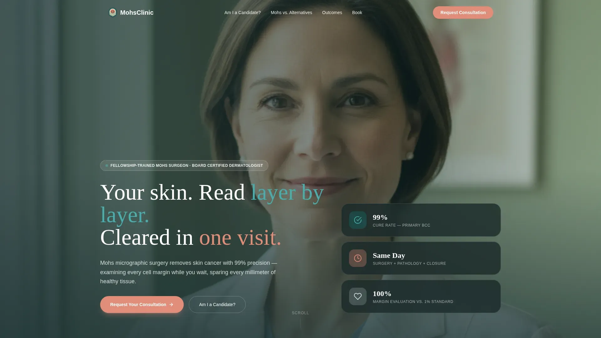 Dermatology & Skin Clinic Booking Website Template