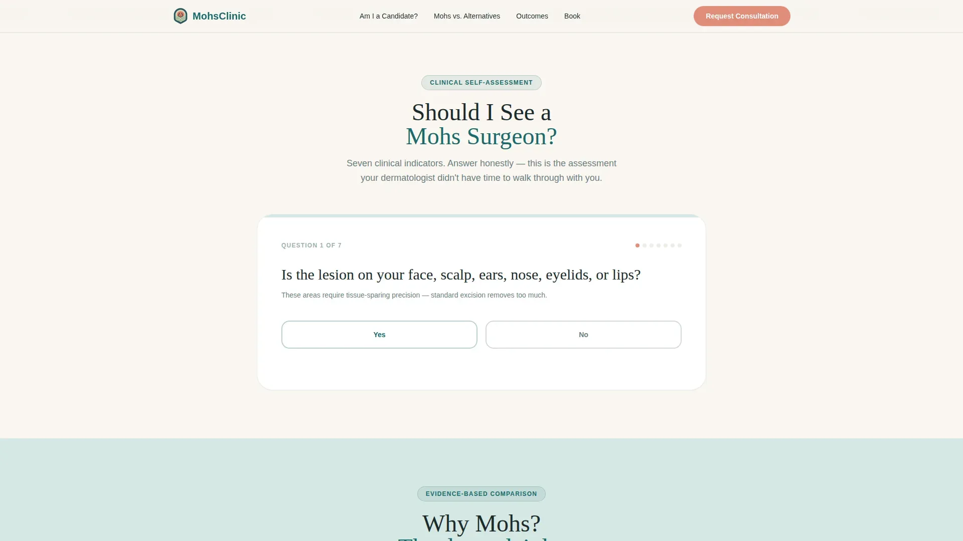 Dermatology & Skin Clinic Booking Website Template