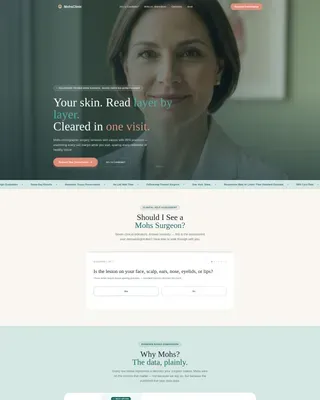 Dermatology & Skin Clinic Booking Website Template