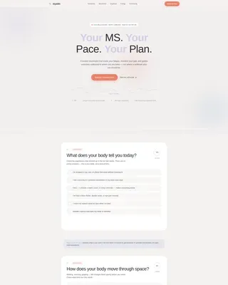 Multiple Sclerosis Care Specialist Professional Website Template