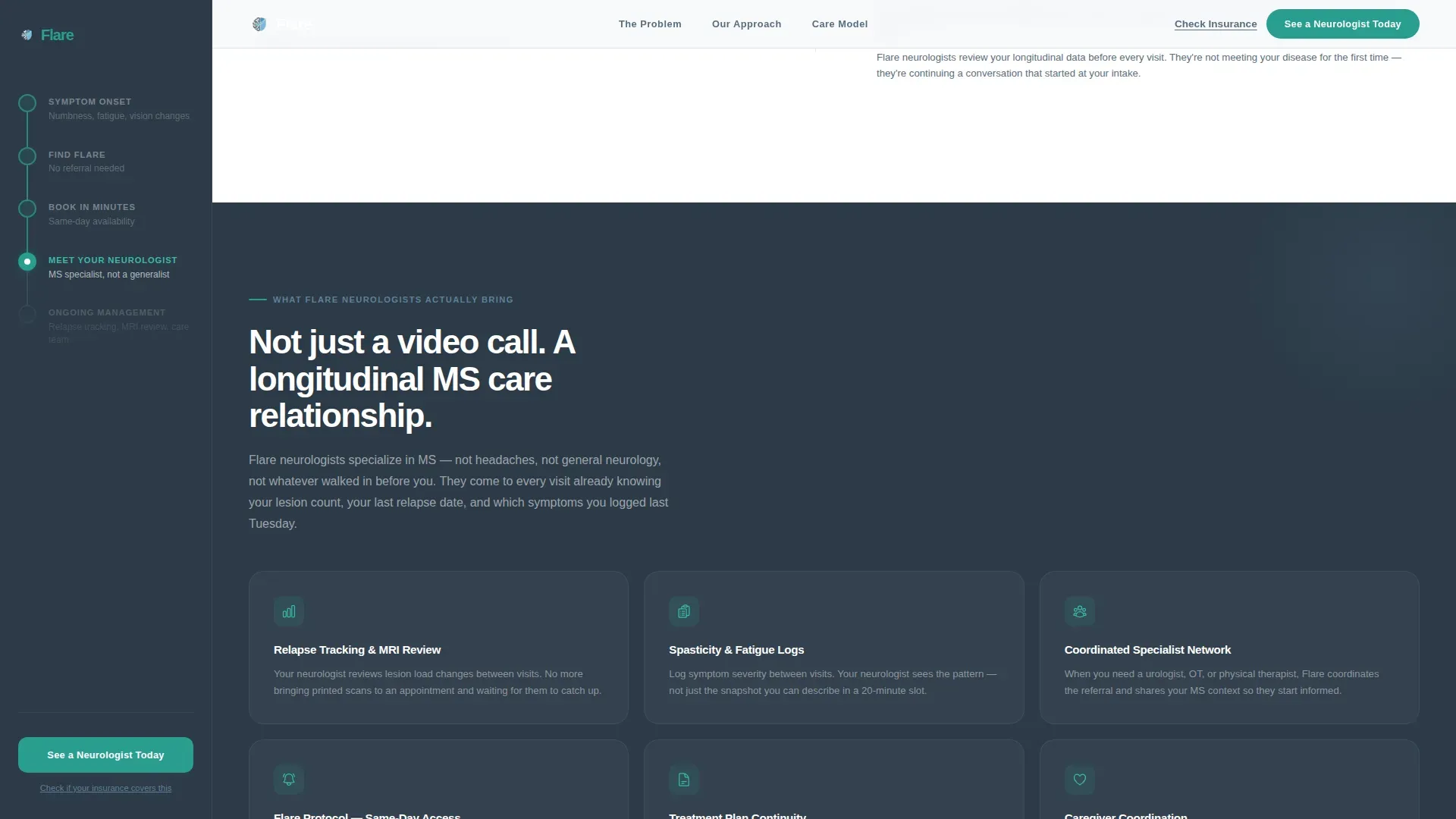 Multiple Sclerosis Care Booking Website Template