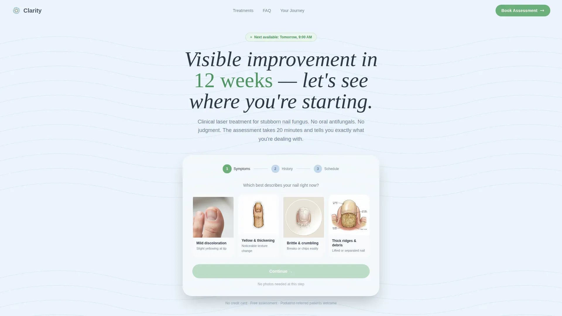 Podiatry & Foot Care Booking Website Template