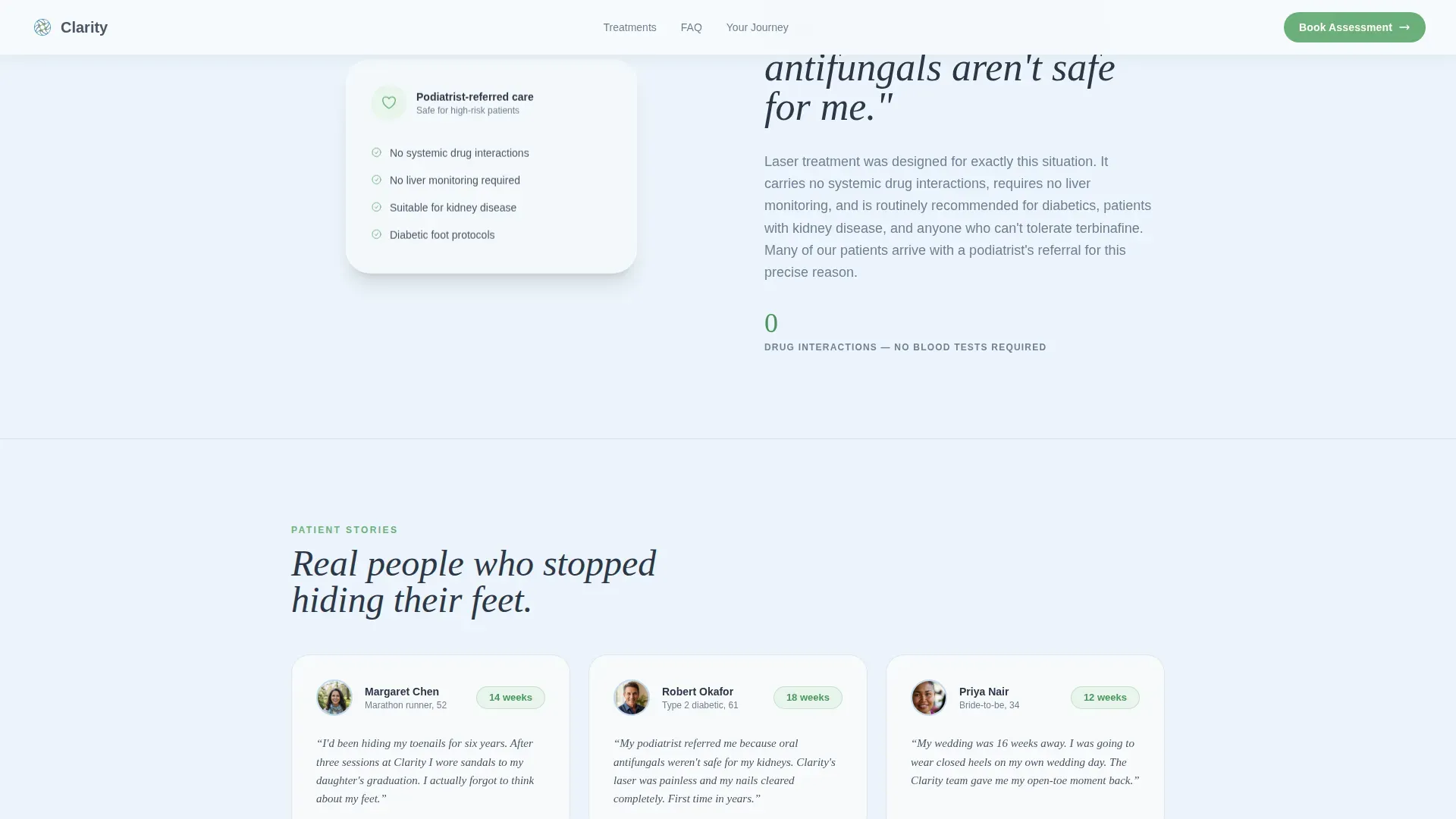 Podiatry & Foot Care Booking Website Template