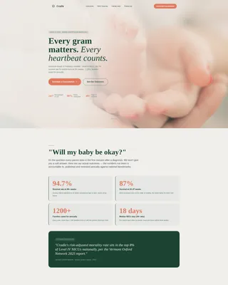 Neonatology Medicine FAQ Website Template