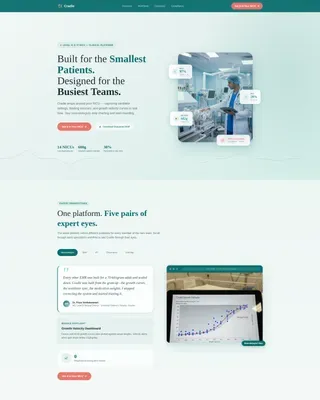 Neonatology Medicine Booking Website Template