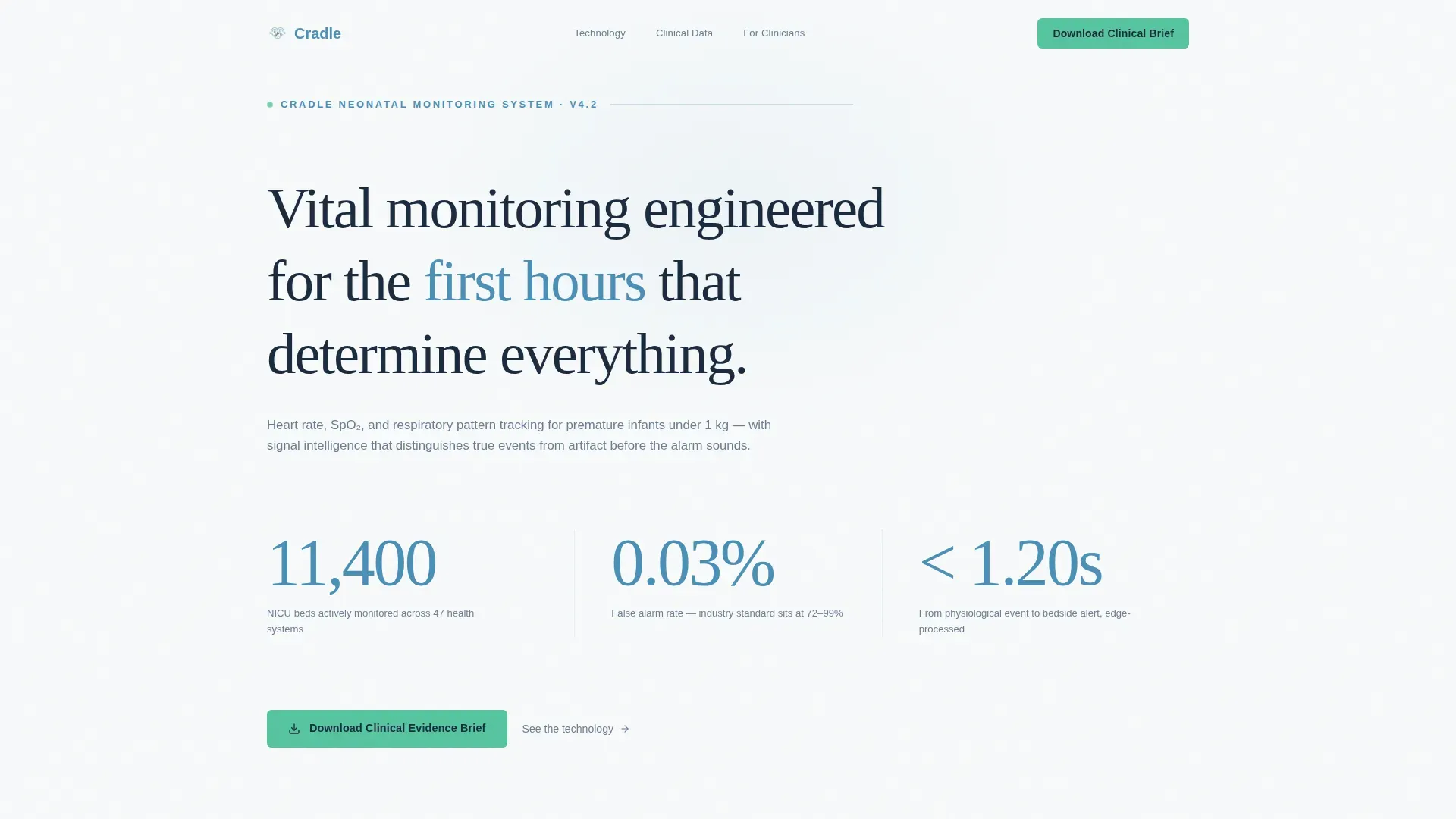 Neonatology Medicine Professional Website Template