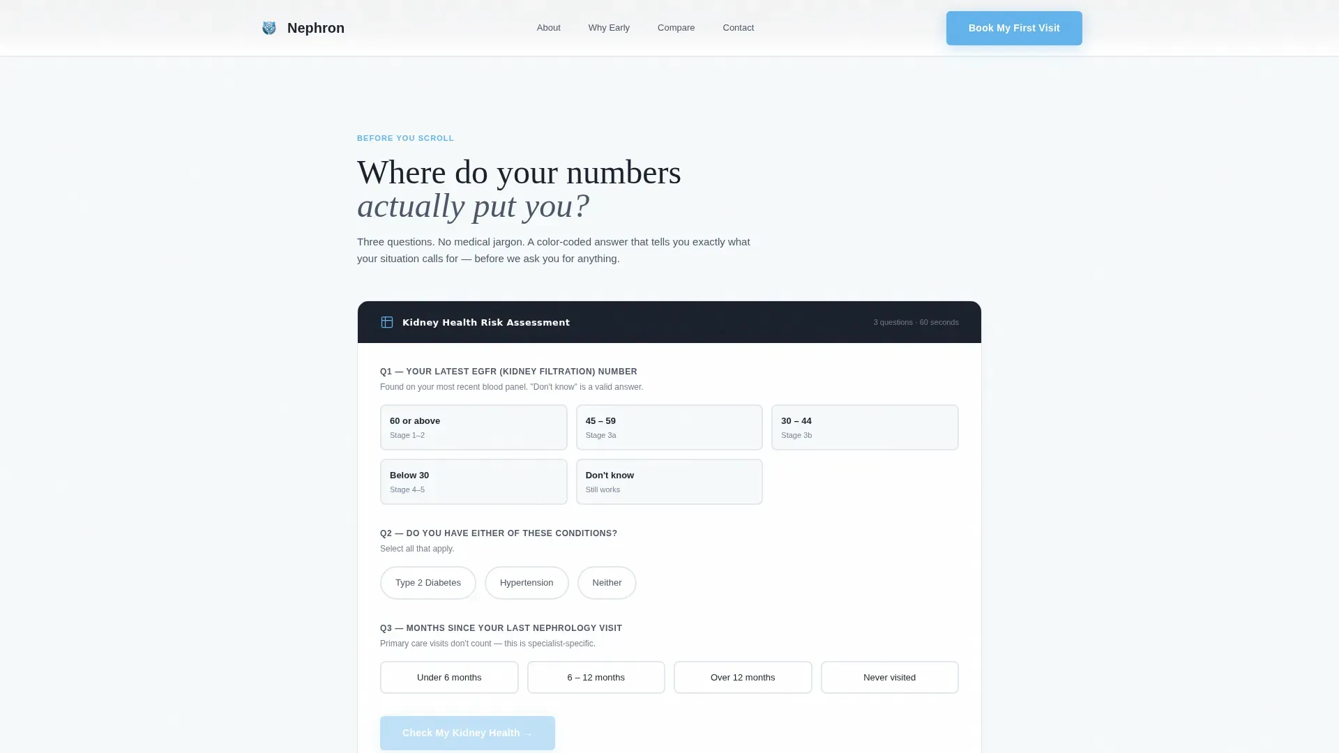 Nephrologist Booking Website Template