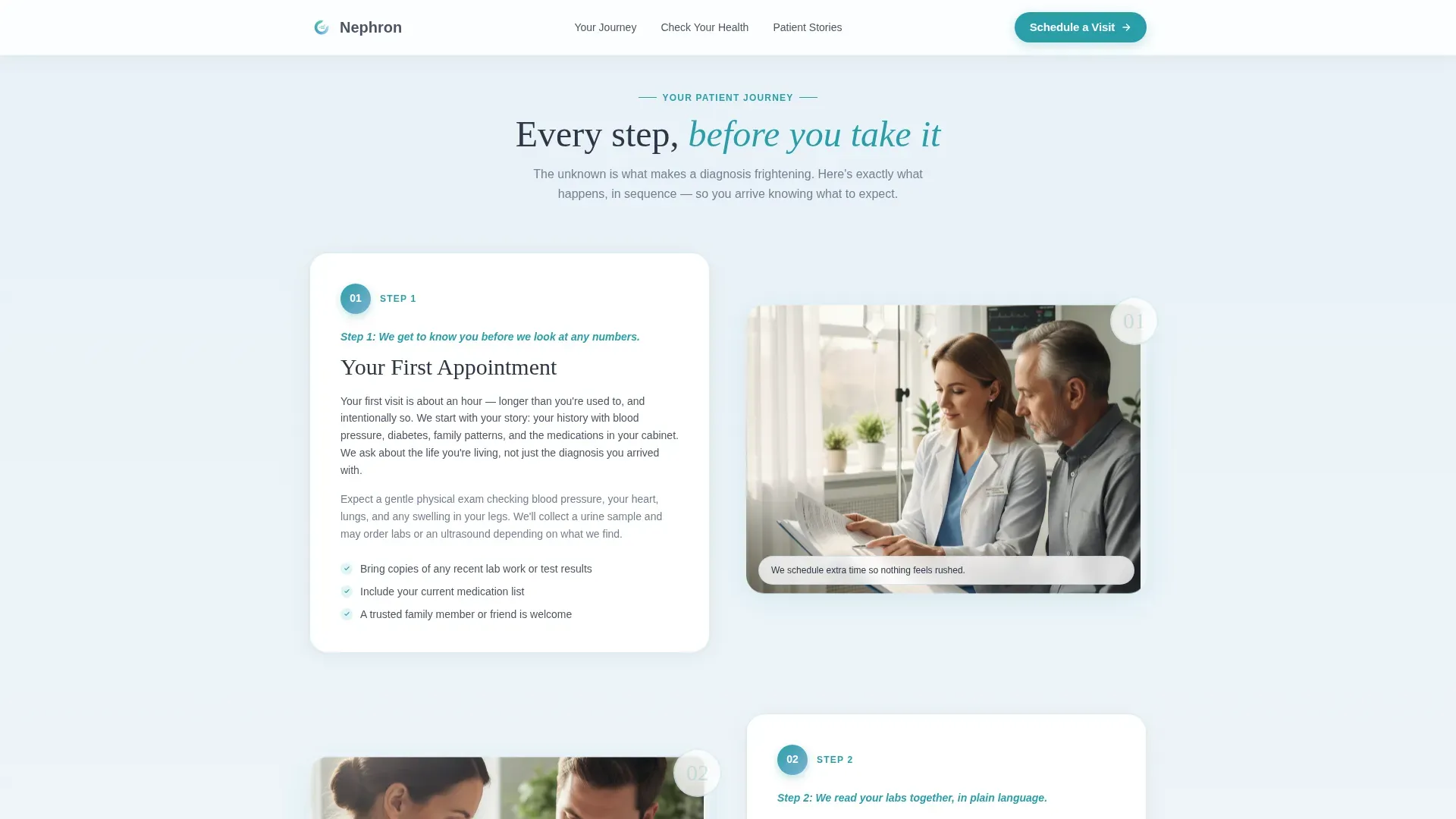 Nephrologist Booking Website Template