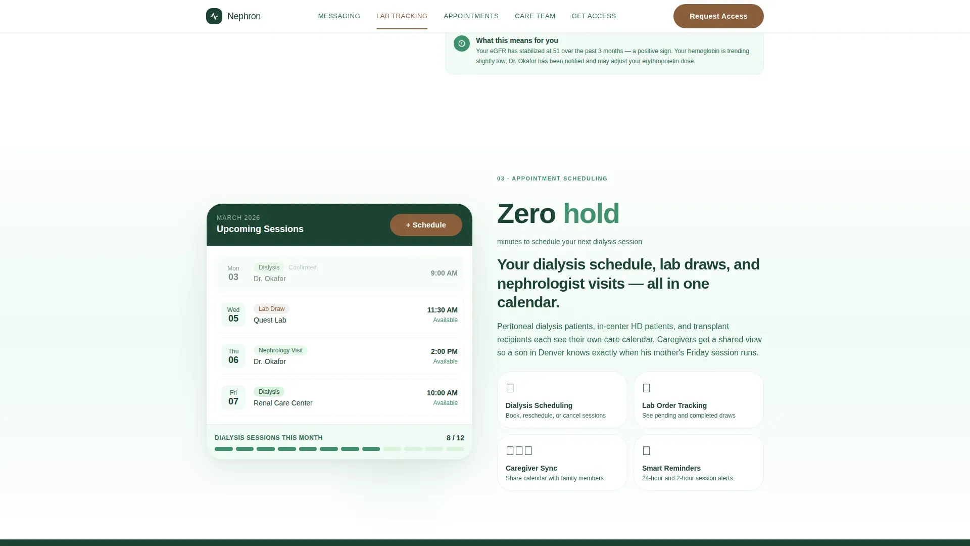 Nephrologist Booking Website Template
