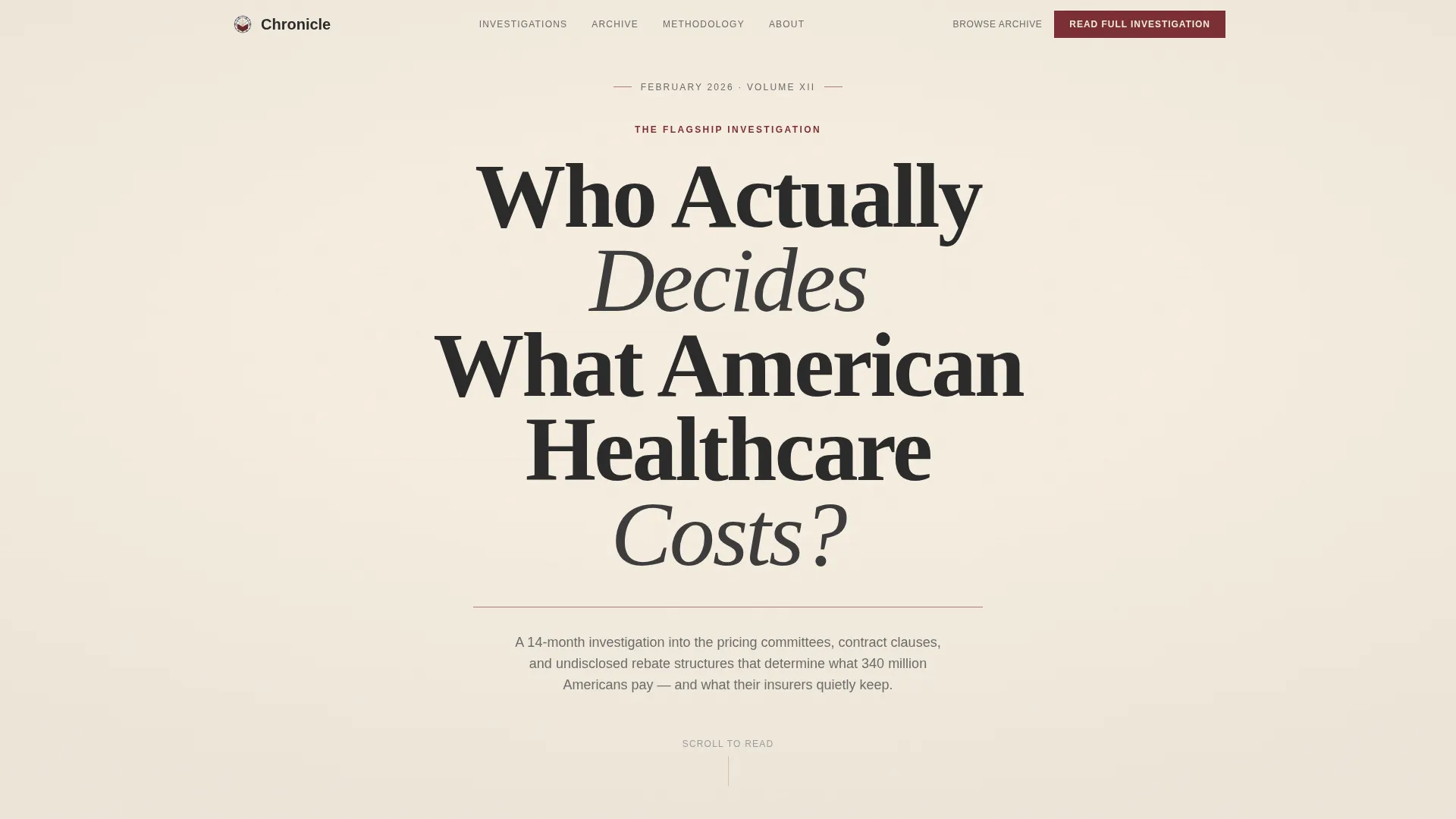 Healthcare Industry Report Blog Landing Page Template