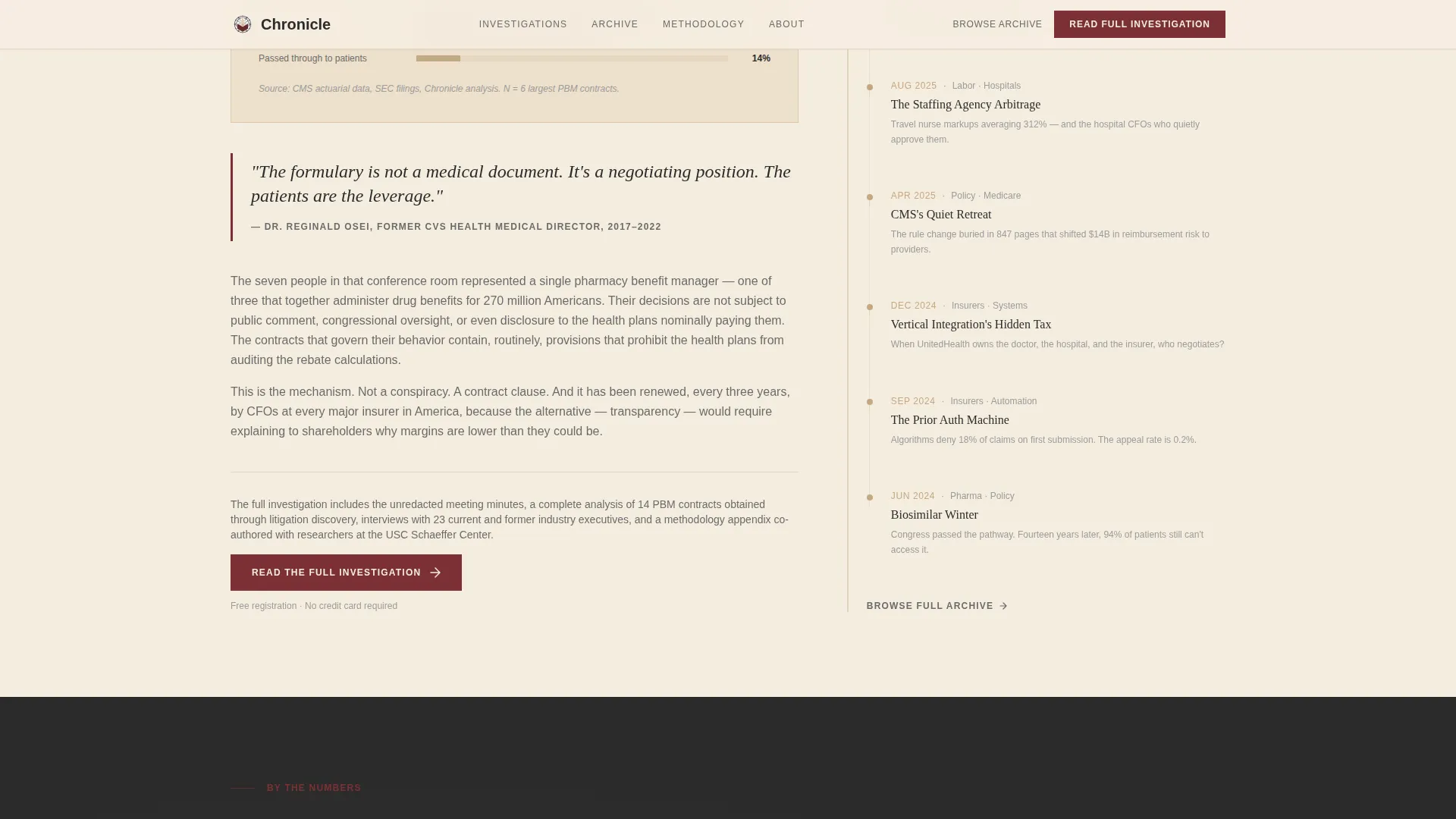 Healthcare Industry Report Blog Landing Page Template