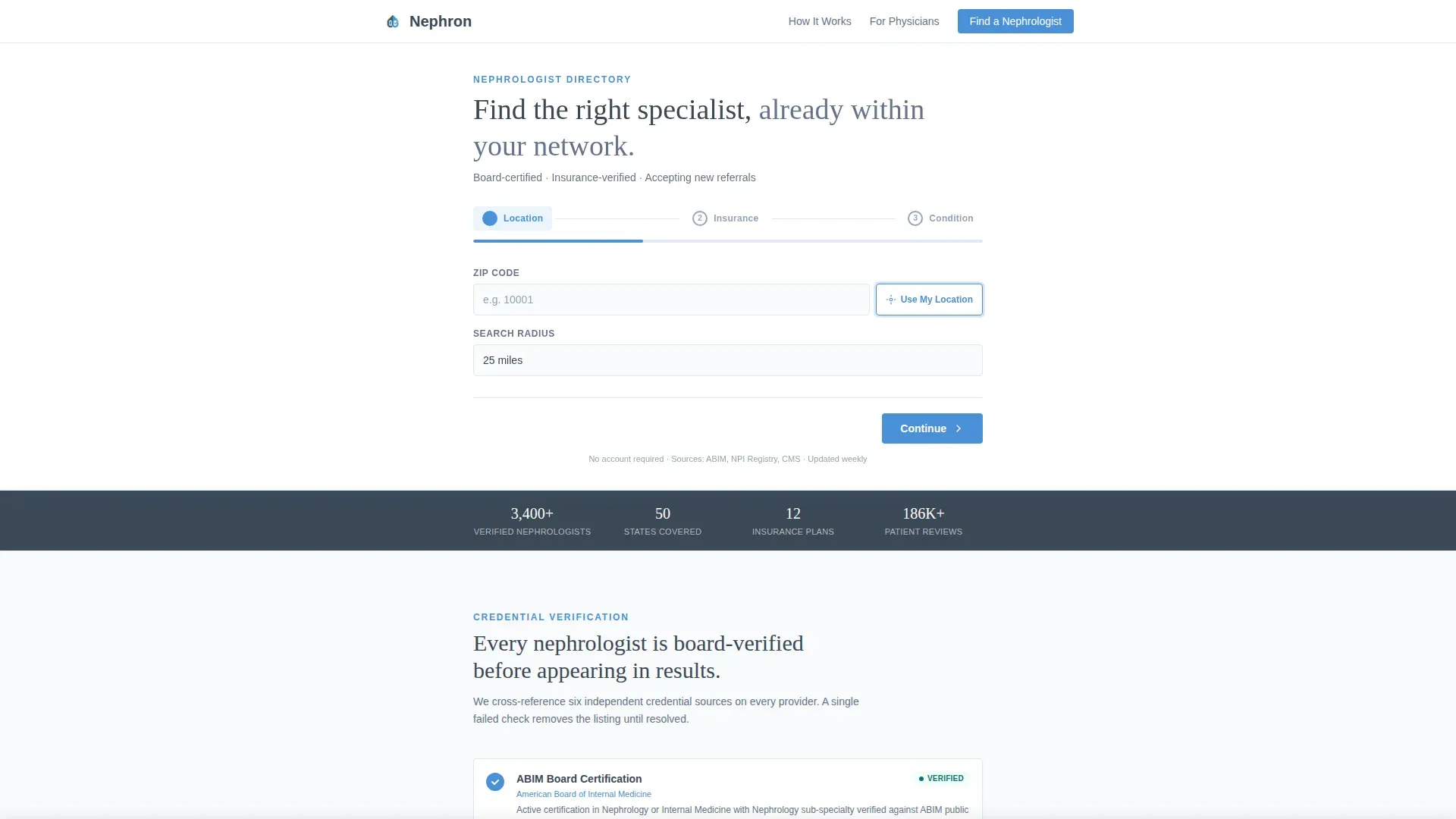 Nephrologist Directory Website Template