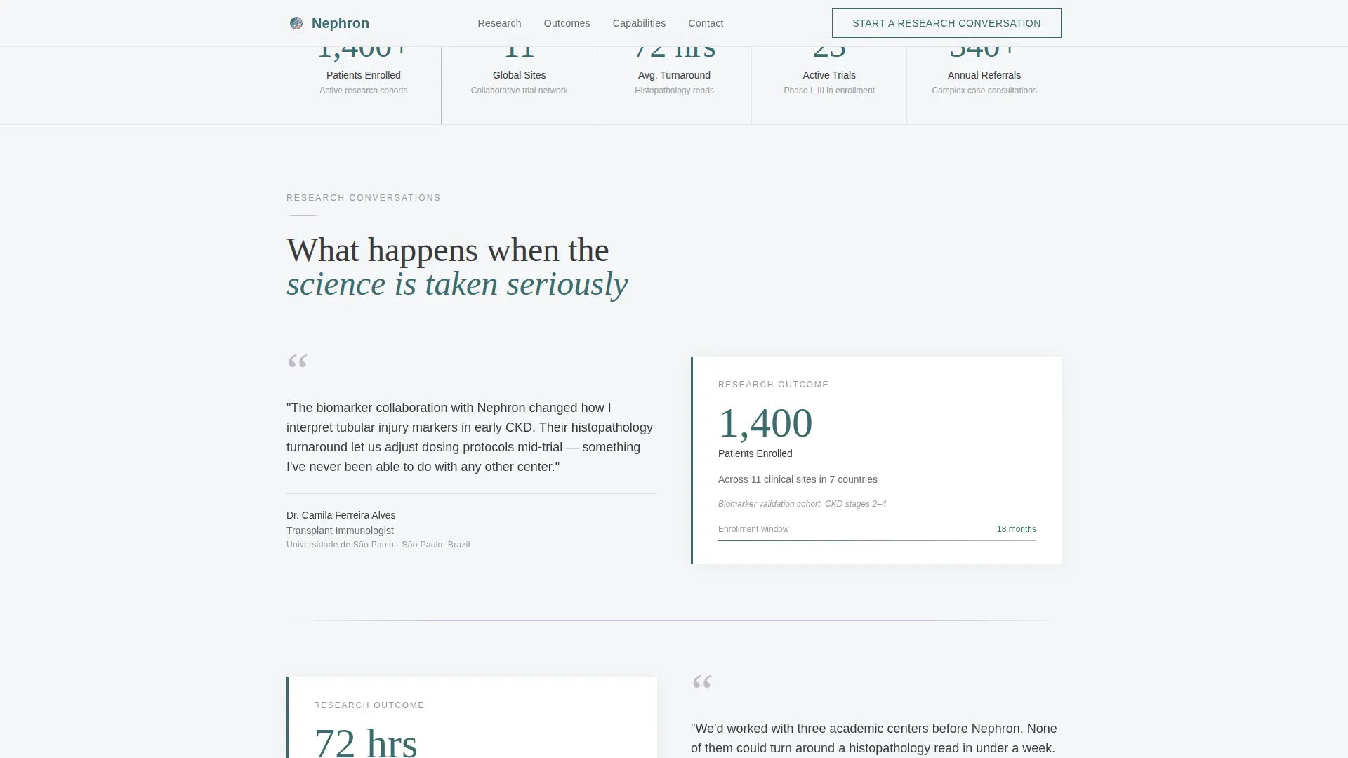 Nephrology Medicine Reviews Website Template