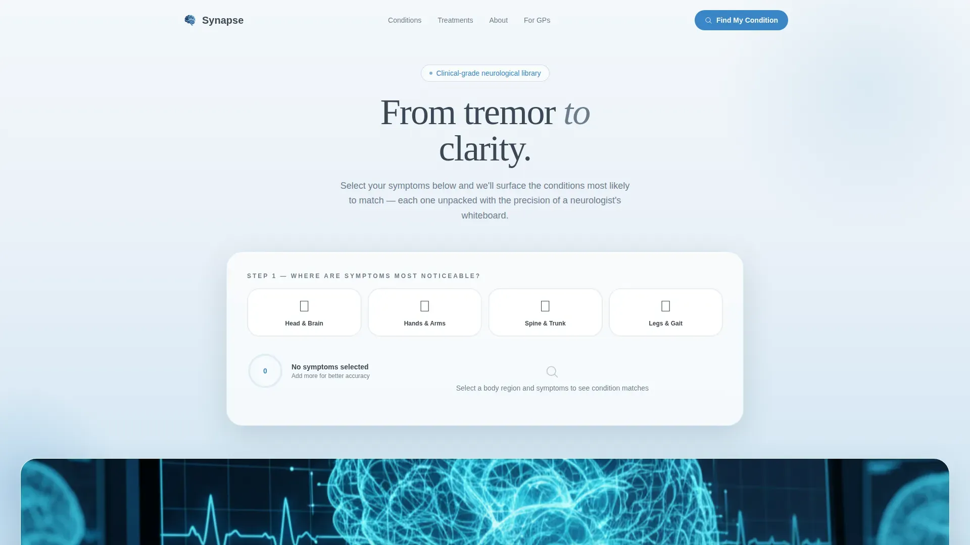 Neurologist Specialist FAQ Website Template