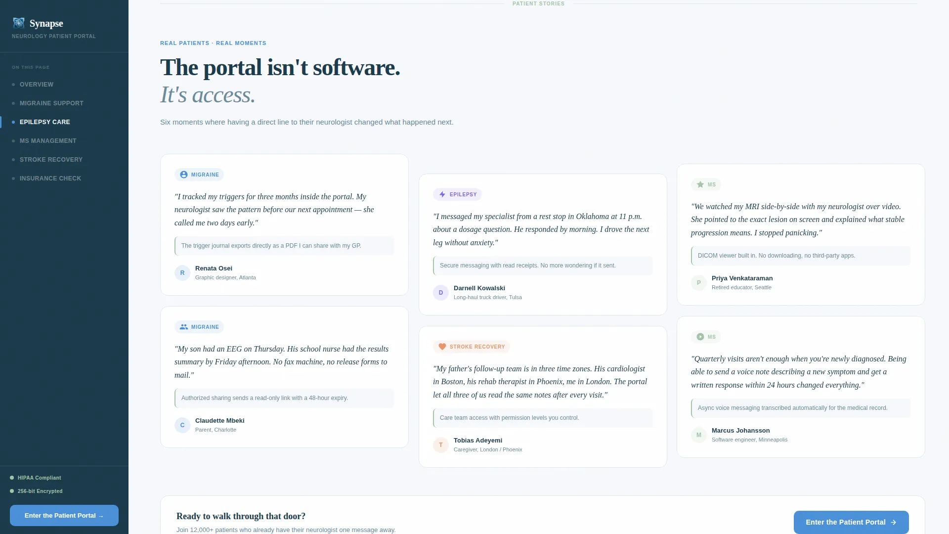 Neurologist Booking Website Template
