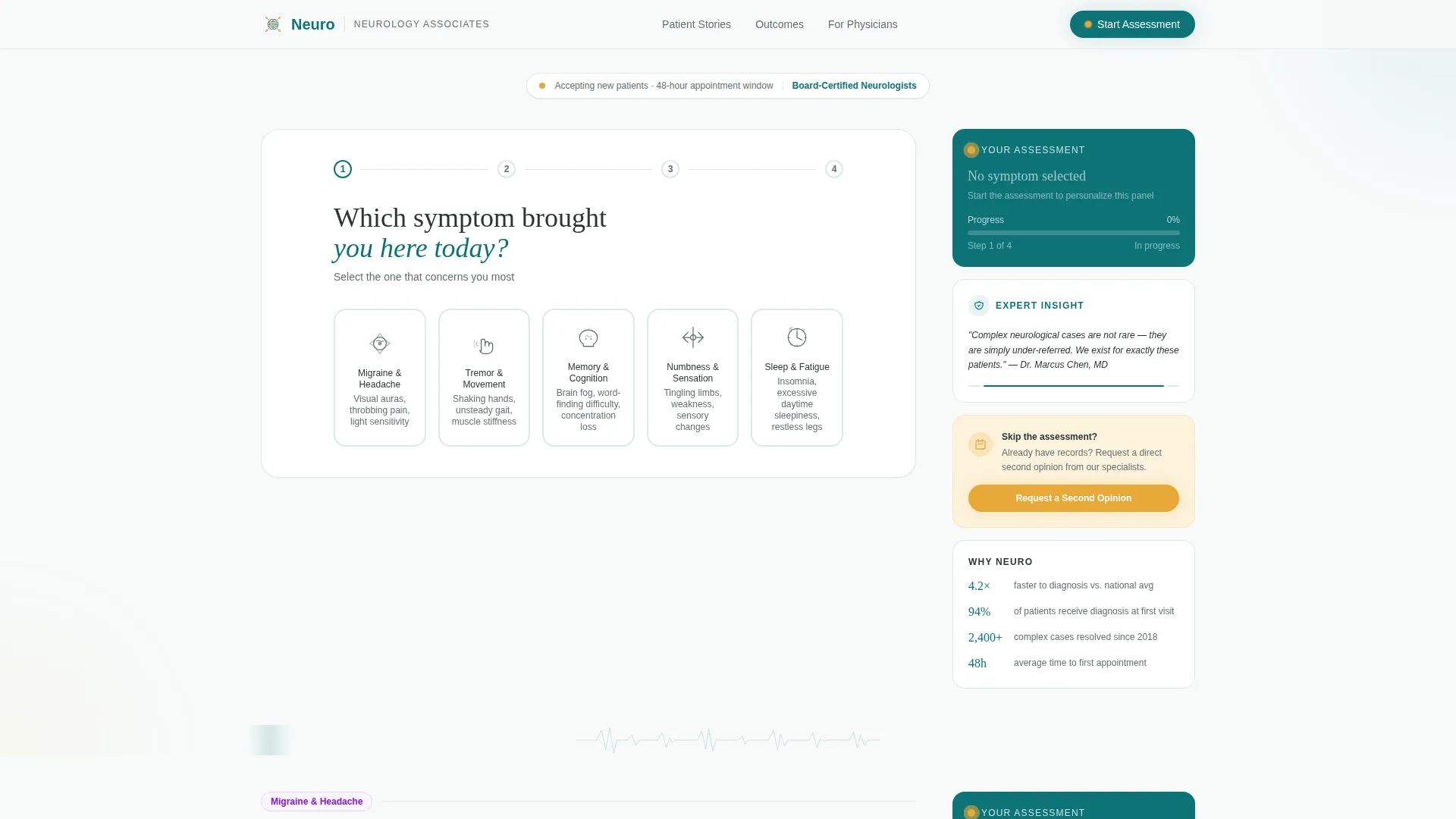 Neurologist Reviews Website Template