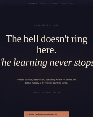 Homeschooling Blog Landing Page Template