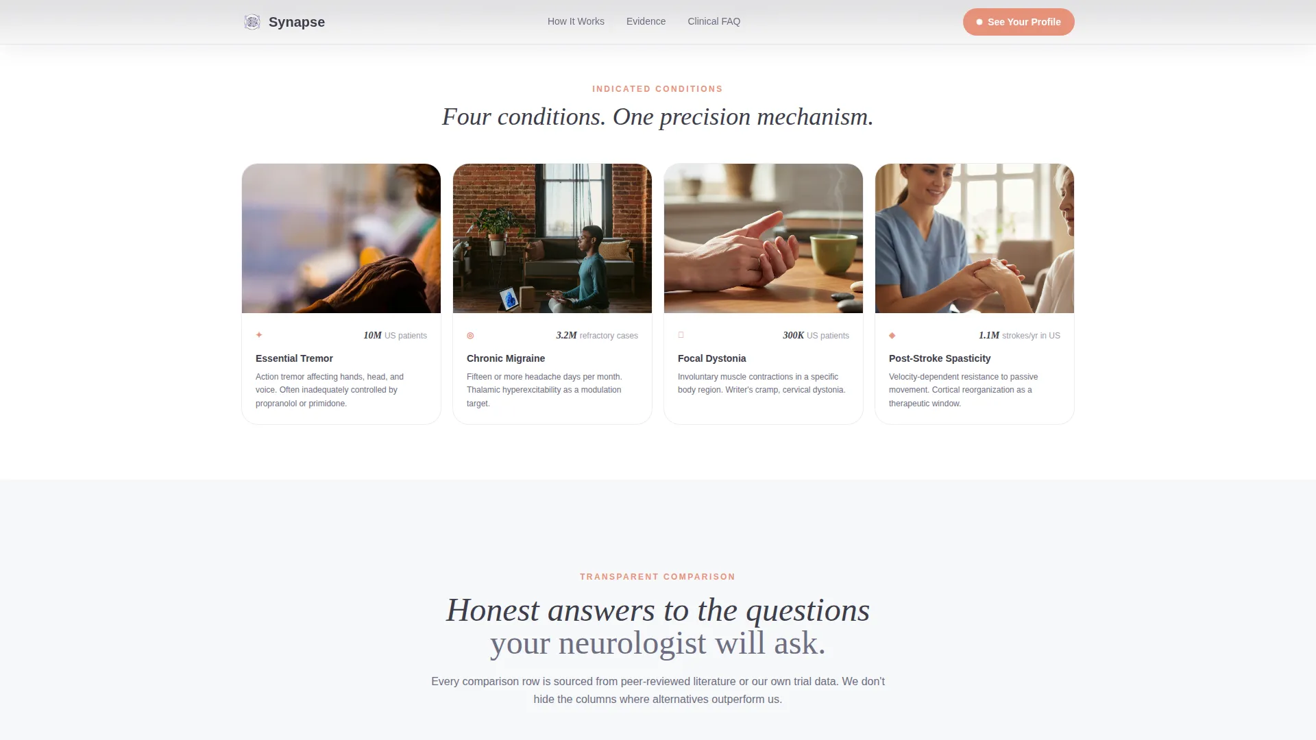 Neuromodulation Landing Page Template for Medical Devices