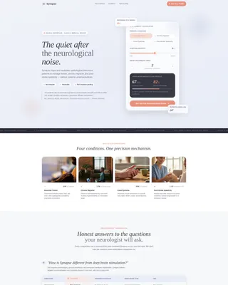 Neuromodulation Landing Page Template for Medical Devices